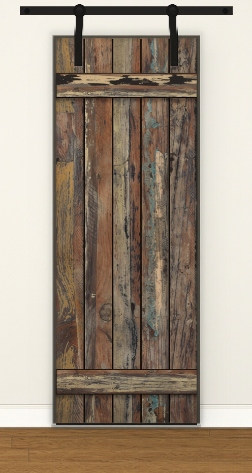 Barn Door Kit, Rustic Plank