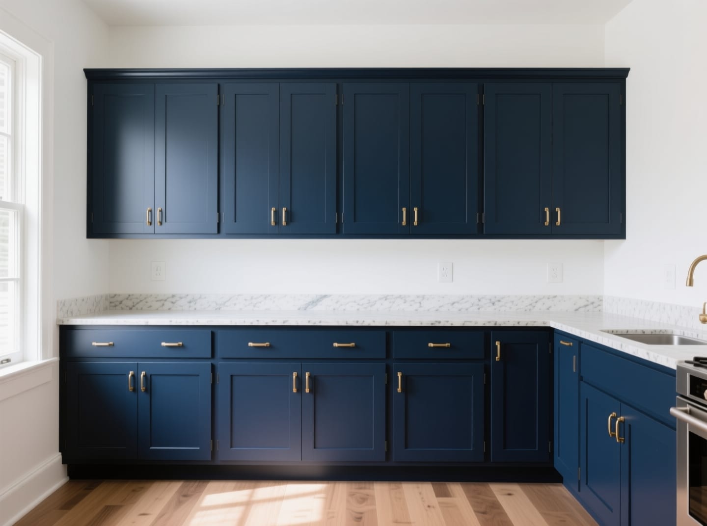 Navy Shaker 10×10 Kitchen Set
